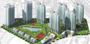 洛陽(yáng)高層次人才居住區(qū)鳥瞰